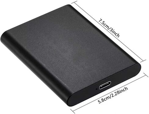 محرك الأقراص الصلبة الخارجي المحمول سعة 1 تيرابايت، وحدة تخزين محمولة فائقة النحافة USB 3.0 للكمبيوتر الشخصي والكمبيوتر المحمول والنسخ الاحتياطي والتخزين للبيانات in Kuwait