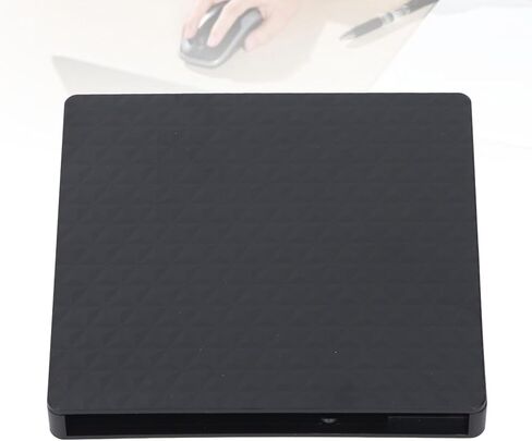 Zunate External Optical Drive Enclosure for 9.5mm CD DVD BD, USB 3.0 Type C Portable Case Adapter for Laptop, High Speed Data Transfer - ABS Brushed Finish in Kuwait