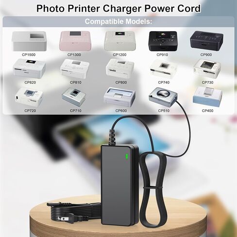 24V 2.7A Power Cord Charger for Canon SELPHY CP1500 CP1300 CP1200 CP910 CP900 CP820 CP810 CP800 CP740 CP730 CP720 CP710 CP600 CP510 CP400 Photo Printer Adapter Charger Power Supply in Kuwait