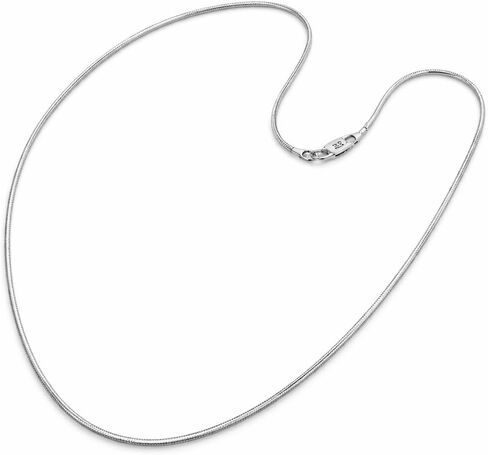 1mm 925 Sterling Silver Plated Magic Snake Chain 16'-30' in Saudi Arabia