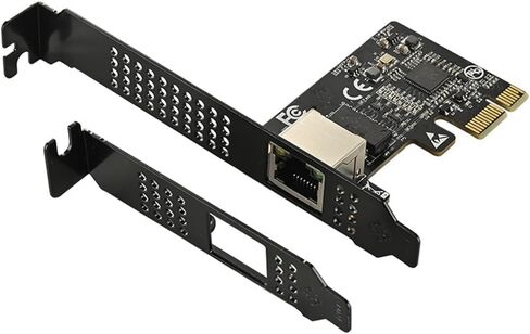 بطاقة شبكة PCIE سعة 5 جيجابايت PCI Express X1 إلى RJ45 بطاقة شبكة خدمة جيجابت إيثرنت 10/100/1000M/2.5G/5G للكمبيوتر الشخصي in Kuwait