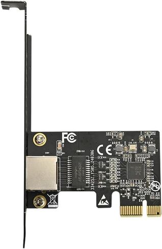 بطاقة شبكة PCIE سعة 5 جيجابايت PCI Express X1 إلى RJ45 بطاقة شبكة خدمة جيجابت إيثرنت 10/100/1000M/2.5G/5G للكمبيوتر الشخصي in Kuwait