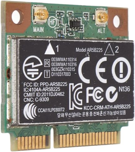 Mini PCIe WiFi Card 300Mbps Bluetooth 4.0 for HP ProBook Pavilion Laptops, PCB-Enhanced Signal Stability, Plug-and-Play Installation, for Legacy Laptop Wireless Upgrade in Kuwait