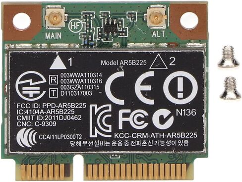 Mini PCIe WiFi Card 300Mbps Bluetooth 4.0 for HP ProBook Pavilion Laptops, PCB-Enhanced Signal Stability, Plug-and-Play Installation, for Legacy Laptop Wireless Upgrade in Kuwait