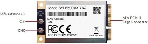 WLE600VX ثنائي النطاق 2.4 جيجا هرتز 5 جيجا هرتز 802.11ac/Abgn بطاقة PCI Express صغيرة MIMO 2x2 Wave 1 وحدة بطاقة WiFi Atheros QCA9882 in Kuwait