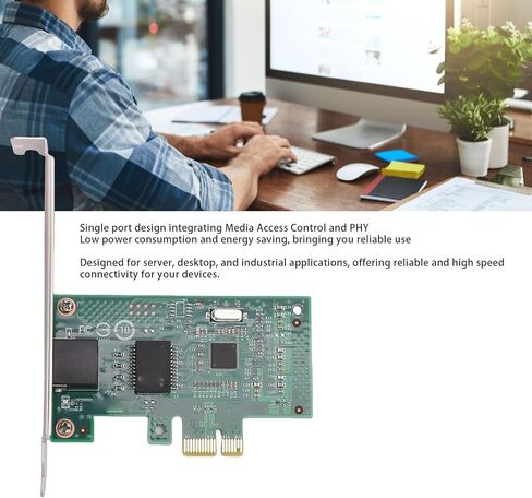 محول خادم Zopsc Gigabit Ethernet PCIE 2.0 x1 بطاقة الشبكة مع وحدة تحكم 82580 لأجهزة الكمبيوتر المكتبية Linux OS X in Kuwait