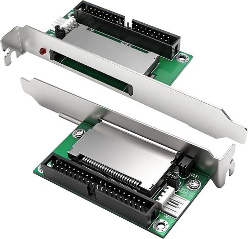 XMSJSIY CF to IDE Adapter Card 40 Pin Compact Flash CF to 40 Pin 3.5 inch IDE Hard Drive Converter Expansion Card with PCI Bracket for Notebooks Computer PDA Router Firewall - 2PCS in Kuwait