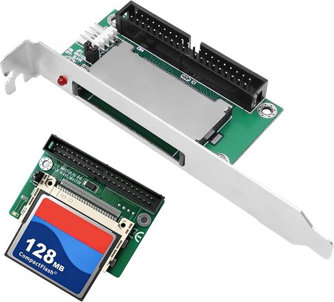 XMSJSIY CF to IDE Adapter Card 40 Pin Compact Flash CF to 40 Pin 3.5 inch IDE Hard Drive Converter Expansion Card with PCI Bracket for Notebooks Computer PDA Router Firewall - 2PCS in Kuwait