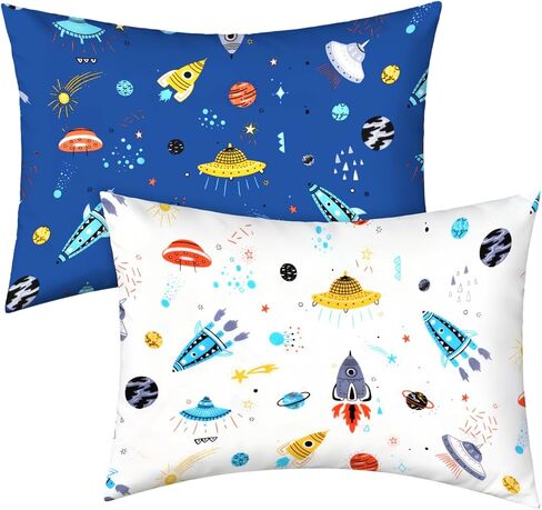 UOMNY Toddler Pillowcases for 13X18 12x16 14x19 Pillow Unicorn Toddler Pillow Case for Girls 2 Pack Kids Pillowcase for Sleepy Pillows Travel Pillowcases Pink/White in Kuwait