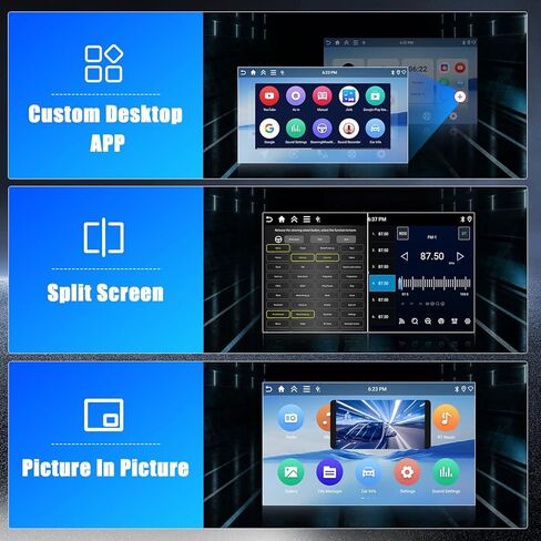 Hikity 4+64G Android Car Stereo for Chevrolet Chevy Spark 2011 2012 2013 2014, 9"Incell Touchscreen Radio with CarPlay, Android Auto, Bluetooth, GPS Navigation, WiFi, FM, RDS + AHD Backup Camera in Kuwait