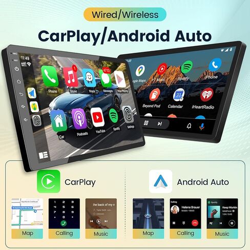 Leadfan Car Stereo for Nissan Altima Teana 2013-2018 Radio with Wireless CarPlay Android Auto, 9'' Touchscreen Built-in Bluetooth GPS Navigation WiFi SWC Backup Camera MIC 2+32G in Kuwait