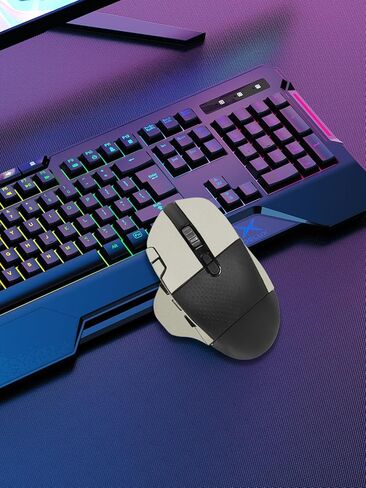 Anti-Slip Grip Tape for Logitech G604 Wireless Gaming Mous,Ultra-Thin Sweat-Absorbing Mouse Skin Sticker Set,Washable Reusable Non-Slip Grip for Esports Gaming Control,White Suede Texture in Kuwait