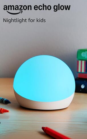 Echo Glow - Multicolor smart lamp, Works with Alexa in Saudi Arabia