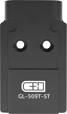 C+H Precision Optics Adapter Plate for Glock MOS | Compatible with Holosun 509T | Steel | Made in USA in Kuwait
