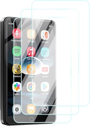 واقي شاشة لمشغل MP3 AHENOD G12 مقاس 4.02 بوصة، طبقة مقاومة للخدش عالية الدقة، شفافة عالية الدقة، خالية من الفقاعات مع مجموعة تركيب سهلة، 3 عبوات in Kuwait
