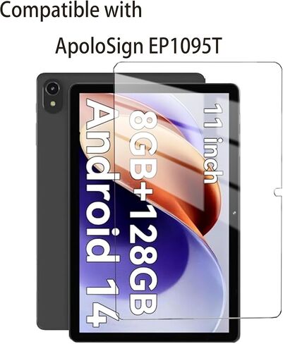 Tempered Glass Screen Protectors Compatible with ApoloSign EP1095T 11-inch, Anti Scratch, Bubble Free, 9H Hardness in Kuwait