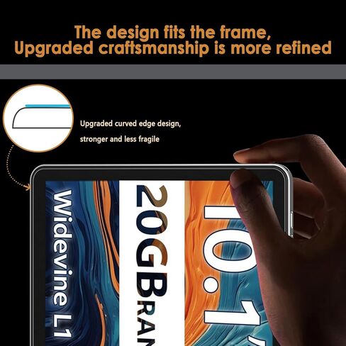 Hianjoo 2-Pack Screen Protector Compatible with SVITOO Tab 10 GMS Certified 1027C / PL001 10.1", Tempered Glass [HD Clarity] [9 Hardness] [Anti-Scratch] [Easy Installation] in Kuwait
