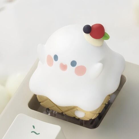 Artisan Keycaps, Cute Ice Cream- Shaped Kawaii keycaps, Resin Handmade, Single Replace Key for ESC Key Mechanical Keyboard in Kuwait