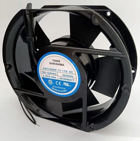 مروحة تبريد جديدة OA172SAP-11-1TB XC، OA172SAP-11-1TB XC AC100-125V 0.35/.040A 46/50W 50/60 هرتز مروحة تبريد بسلكين 17 سم لحجم 6.77 بوصة × 5.91 بوصة × 2.01 بوصة in Kuwait