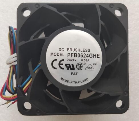 Fan, for 60X60X38MM 24V 0.58A 3700RPM 140.16CFM 6038 4-Wire Cooling Fan in Kuwait