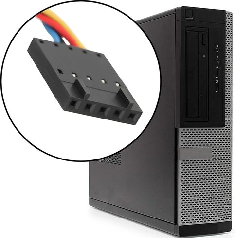 مروحة تبريد هيكل الكمبيوتر 9DVNN DASA0820R2U 80 * 80 * 20 مم متوافقة مع Dell Optiplex 390 790 990 3010 in Kuwait