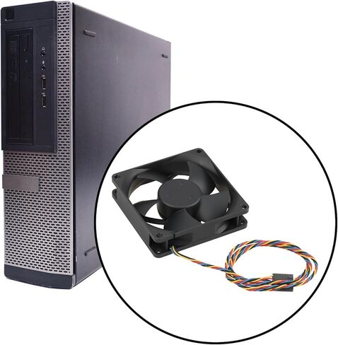 مروحة تبريد هيكل الكمبيوتر 9DVNN DASA0820R2U 80 * 80 * 20 مم متوافقة مع Dell Optiplex 390 790 990 3010 in Kuwait
