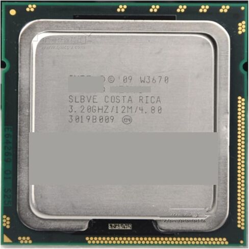 معالج وحدة المعالجة المركزية W3670 بسرعة 3.2 جيجاهرتز LGA1366 وذاكرة تخزين مؤقت L3 سعة 12 ميجابايت/ستة النواة/الخادم in Kuwait
