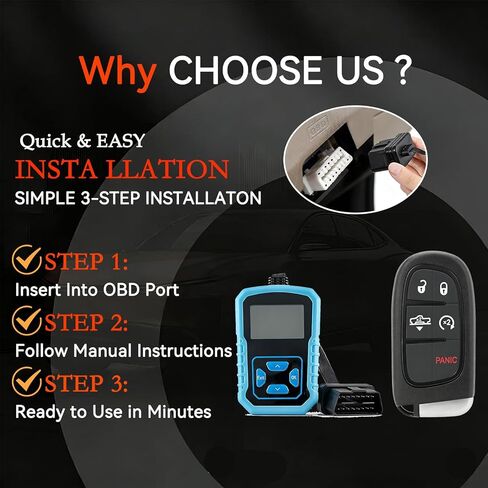 GQ4-54T Key Fob DIY مجموعة استبدال لـ 2013 2014 2015 2016 2017 ram 1500 2013-2017 Dodge Ram 2500 3500 Smart Proximity بدون مفتاح دخول عن بعد مع أداة Obd سهلة in Kuwait