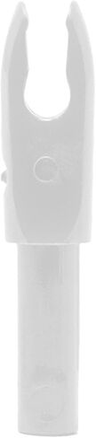 Bohning F Nock - .166 Shafts (4mm, VAP, Nano, Micro), 12 Pack, White in Kuwait