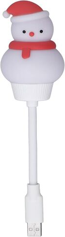 Mini USB LED Lamp, Flexible Cartoon Shape, White, Energy Saving, Portable Night Light - Plug and Play, Universal USB Compatibility, Ideal for Bedside Study and Camping in Kuwait