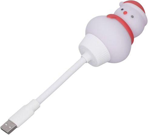 Mini USB LED Lamp, Flexible Cartoon Shape, White, Energy Saving, Portable Night Light - Plug and Play, Universal USB Compatibility, Ideal for Bedside Study and Camping in Kuwait