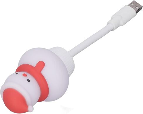 Mini USB LED Lamp, Flexible Cartoon Shape, White, Energy Saving, Portable Night Light - Plug and Play, Universal USB Compatibility, Ideal for Bedside Study and Camping in Kuwait