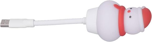 Mini USB LED Lamp, Flexible Cartoon Shape, White, Energy Saving, Portable Night Light - Plug and Play, Universal USB Compatibility, Ideal for Bedside Study and Camping in Kuwait