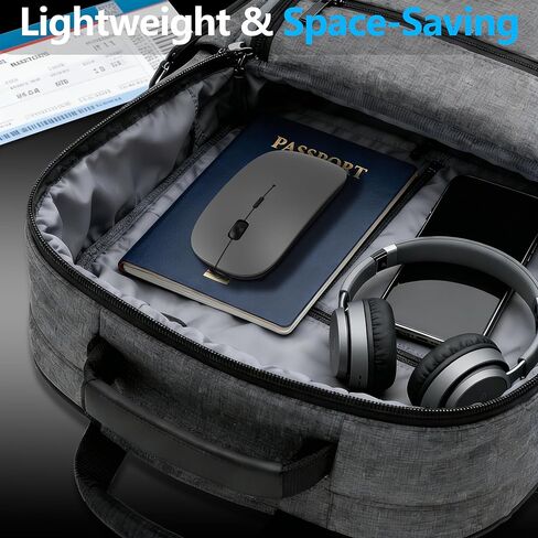 Wireless Mouse for MacBook & iPad, Bluetooth 5.2/3.0 & 2.4G USB-C/USB-A, Rechargeable Silent Slim Mouse with Multi-Device Switching & Activity Mode to Prevent Screen Lock - Gray in Saudi Arabia