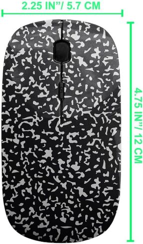2.4GHz USB Wireless Mouse, Composition Book Cover Pattern, Ergonomic Slim Computer Mice for Kids in Kuwait