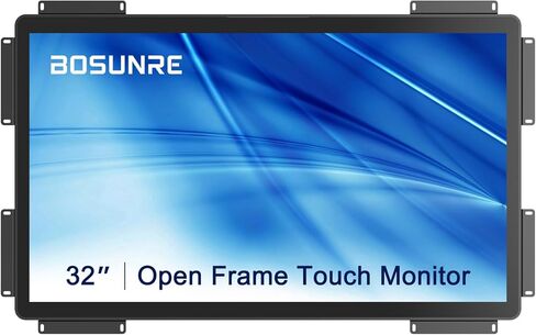 32 Inch Open Frame Capacitive PCAP Touch Monitor,FHD 1920x1080 LED-Backlit Industrial Touch Display, Open Frame Design Touch Screen Monitor Display,HD-MI & VGA Ports,Large Touch Screen in Saudi Arabia
