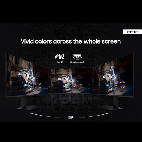 Samsung 27" Odyssey 4K UHD Gaming Monitor | 144Hz 1ms, Fast IPS | G-Sync Compatible, FreeSync Premium | HDR400 Colors | Black Equalizer, Adjustable Stand (27-inch) in Kuwait