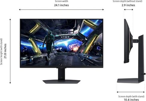 Samsung 27" Odyssey 4K UHD Gaming Monitor | 144Hz 1ms, Fast IPS | G-Sync Compatible, FreeSync Premium | HDR400 Colors | Black Equalizer, Adjustable Stand (27-inch) in Kuwait