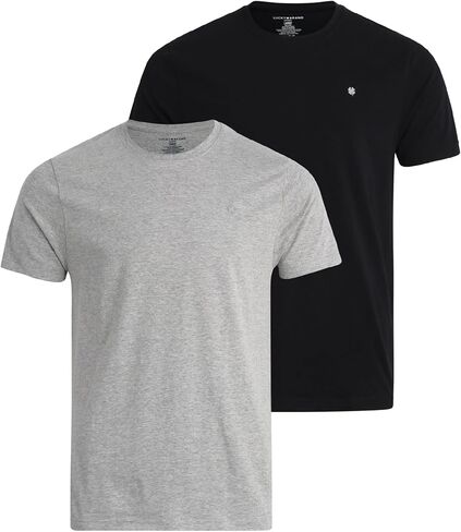 Lucky Brand Men's Undershirt - Crew Neck Cotton Short Sleeve T-Shirt (2 Pack), Size Large, Assorted in Saudi Arabia