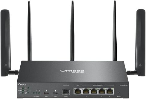 بوابة Omada 4G+ Cat6 AX3000 Wi-Fi 6 Gigabit VPN مع 4 منافذ PoE+(ER706WP-4G) in Kuwait
