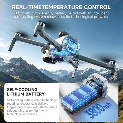 GPS Drone With 4k Camera For Adults, 5.5"Hd Touchscreen Remote,Brushless Motor,50 Mins Flight, Follow Me Drone,Auto Return,Long Range Transmission, Ai Track&Orbit Mode,Hobby Rc Quadcopters & Multirotors ,Under 260g in Kuwait