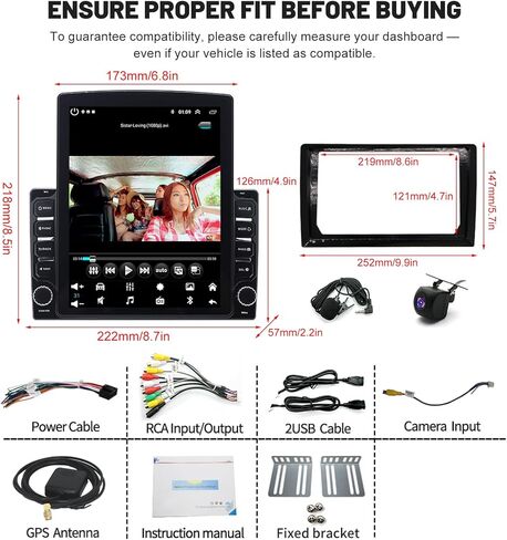 ترقية راديو ستيريو للسيارة 4+64G مزدوج Din لسيارة Mercedes Benz Sprinter 2007-2018 GPS Navi Head Unit 9.7 بوصة شاشة تعمل باللمس Android 14 w/Wireless Carplay Android Auto Bluetooth WiFi FM SWC DSP كاميرا احتياطية in Kuwait