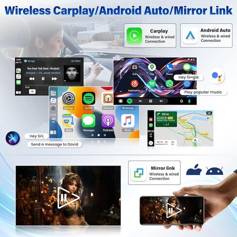 راديو السيارة لتويوتا سيليكا 2000 2001 2002 2003 2004 2005 مع Carplay اللاسلكي Android Auto Android، ترقية شاشة اللمس مع بلوتوث GPS للملاحة HiFi FM Head Unit كاميرا احتياطية in Kuwait
