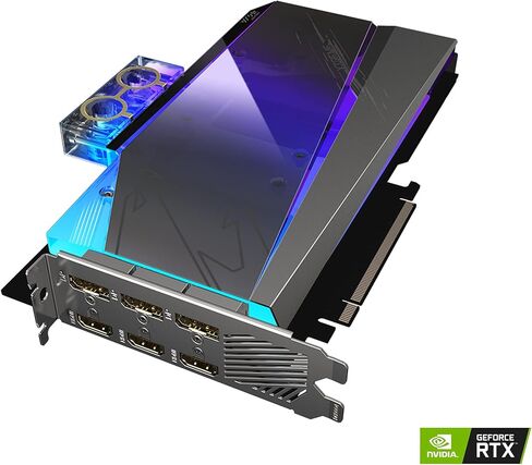 بطاقة رسومات GIGABYTE AORUS GeForce RTX 3080 Ti Xtreme WATERFORCE WB 12G، نظام تبريد Waterforce Water Block، 12 جيجابايت 384 بت GDDR6X، بطاقة فيديو GV-N308TAORUSX WB-12GD in Kuwait