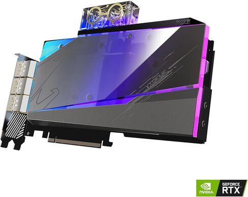 بطاقة رسومات GIGABYTE AORUS GeForce RTX 3080 Ti Xtreme WATERFORCE WB 12G، نظام تبريد Waterforce Water Block، 12 جيجابايت 384 بت GDDR6X، بطاقة فيديو GV-N308TAORUSX WB-12GD in Kuwait