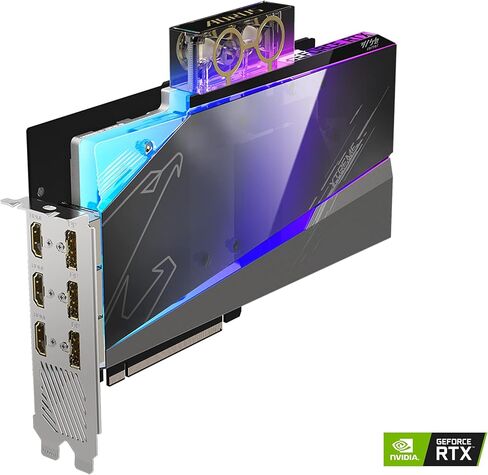 بطاقة رسومات GIGABYTE AORUS GeForce RTX 3080 Ti Xtreme WATERFORCE WB 12G، نظام تبريد Waterforce Water Block، 12 جيجابايت 384 بت GDDR6X، بطاقة فيديو GV-N308TAORUSX WB-12GD in Kuwait