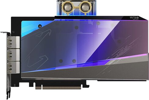 بطاقة رسومات GIGABYTE AORUS GeForce RTX 3080 Ti Xtreme WATERFORCE WB 12G، نظام تبريد Waterforce Water Block، 12 جيجابايت 384 بت GDDR6X، بطاقة فيديو GV-N308TAORUSX WB-12GD in Kuwait