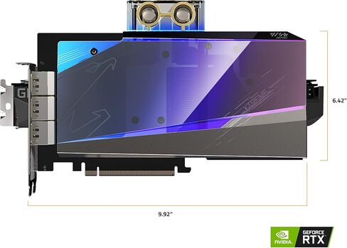 بطاقة رسومات GIGABYTE AORUS GeForce RTX 3080 Ti Xtreme WATERFORCE WB 12G، نظام تبريد Waterforce Water Block، 12 جيجابايت 384 بت GDDR6X، بطاقة فيديو GV-N308TAORUSX WB-12GD in Kuwait