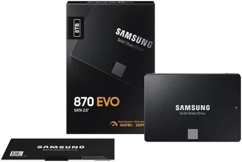 Samsung 870 EVO Series 2.5" 8TB SATA III V-NAND 8.0 TB, Up to 560MB/s, Internal Solid State Drive (SSD) MZ-77E8T0BW in Kuwait