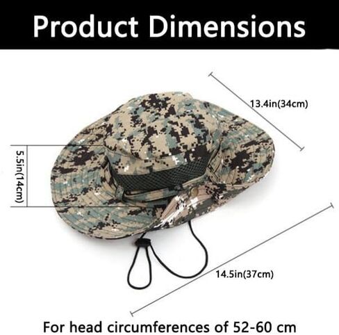 Sun Hats for Men Women Wide Brim Foldable Bucket Hat Summer UV Protection Beach Hat for Hiking Beach Fishing Safari in Saudi Arabia